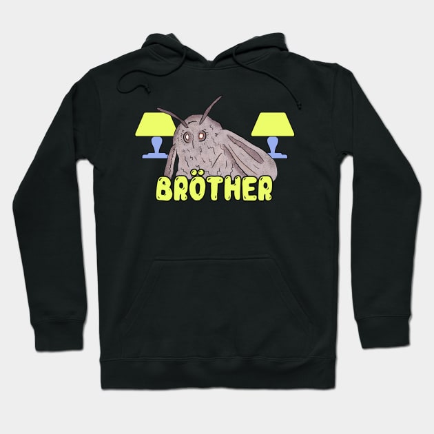 Moth Memes - Moth Loves Lamp Dank Brother Meme Hoodie by Barnyardy